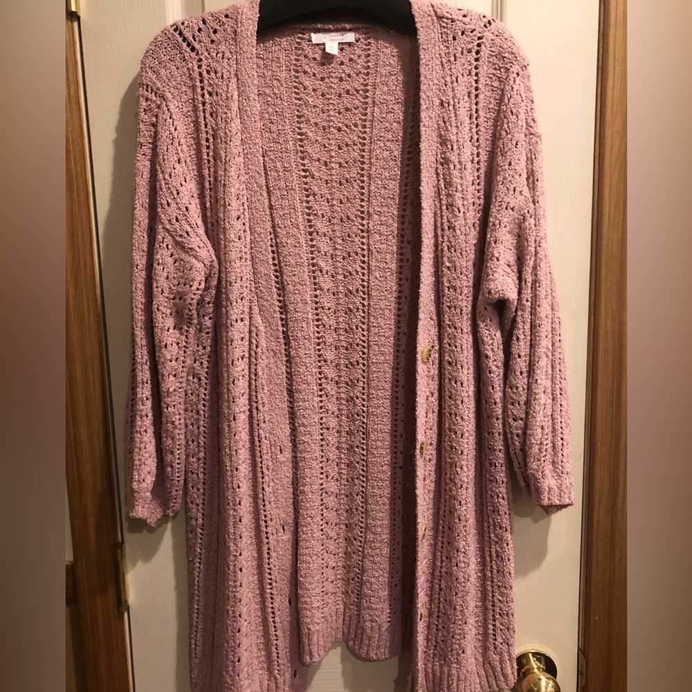 Womens pink cardigan